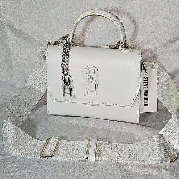 Steve-madden Women's White and Gold Bag - Picture 1 of 6